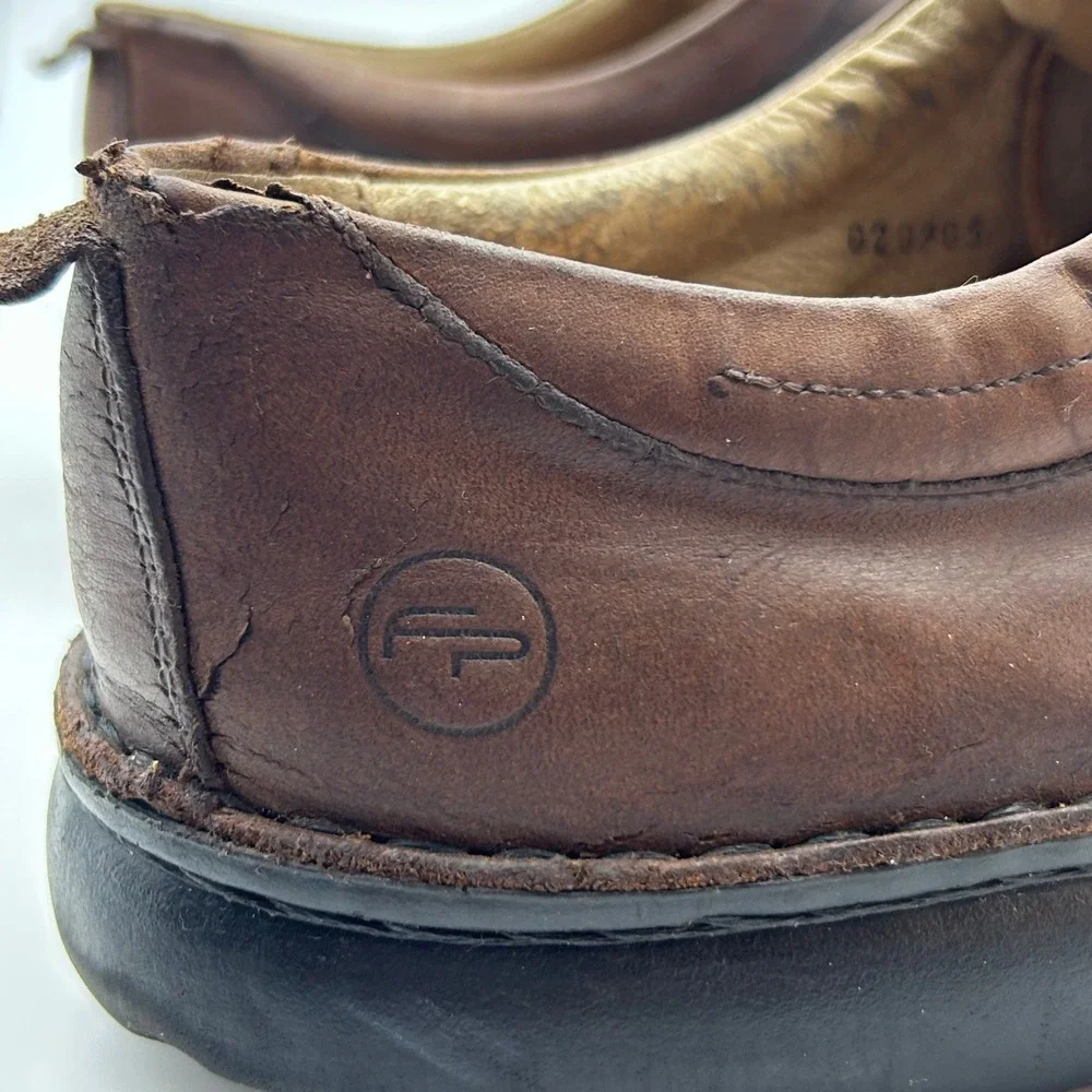 Footprints Birkenstock Lace Up Shoes Mens 43 Brown‎ Leather Comfort Gorpcore